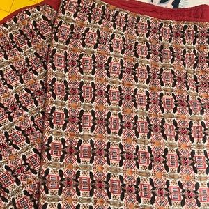 Two sided throw blanket (cotton)